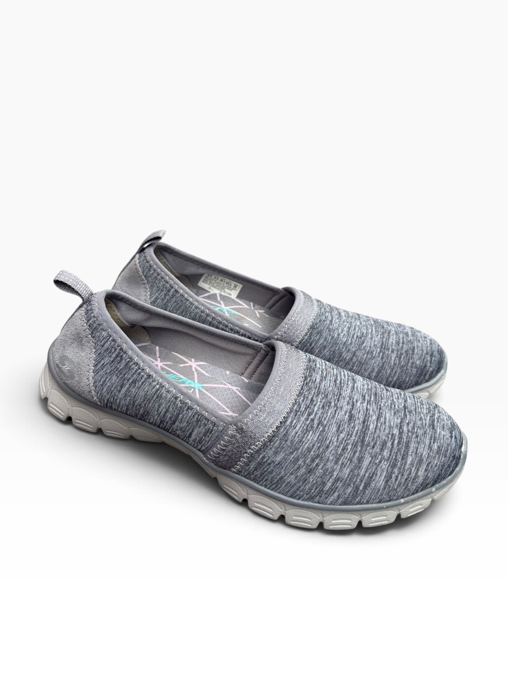 Skechers EZ Flex 3.0 Swift Motion Gray Heathered Slip On Shoes Size 6.5